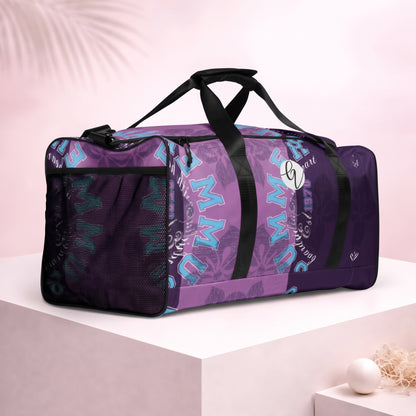 Purple Letters Duffle bag