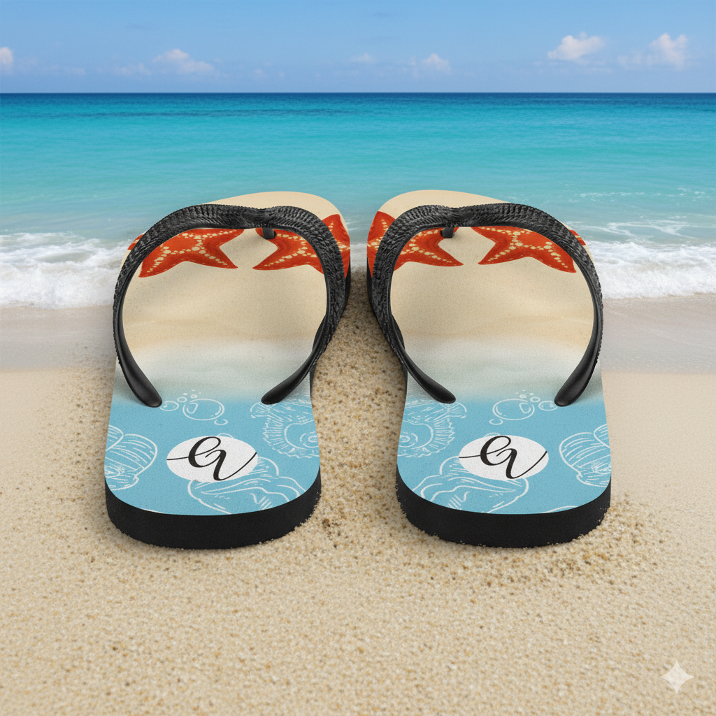 Sea starfish Flip-Flops