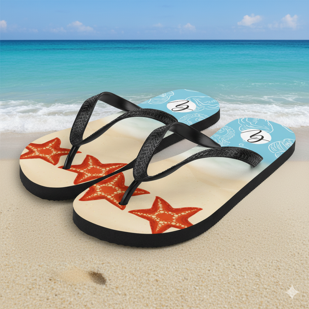 Sea starfish Flip-Flops