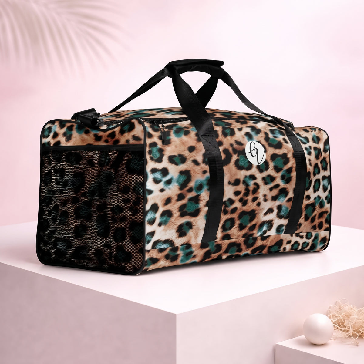 Jaguar skin Duffle bag