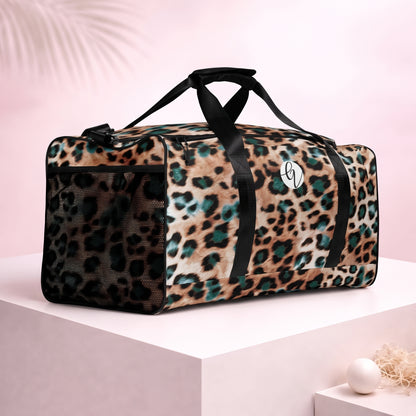 Jaguar skin Duffle bag