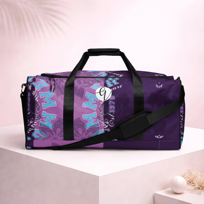 Purple Letters Duffle bag