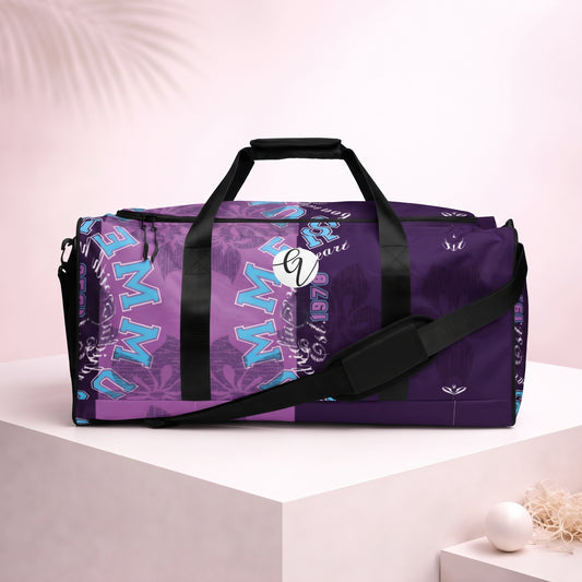 Purple Letters Duffle bag