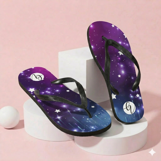 Galaxy Stars Flip-Flops