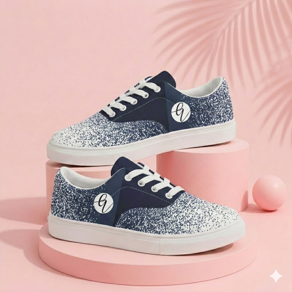 Frozen Tide Lace-up Canvas Shoes