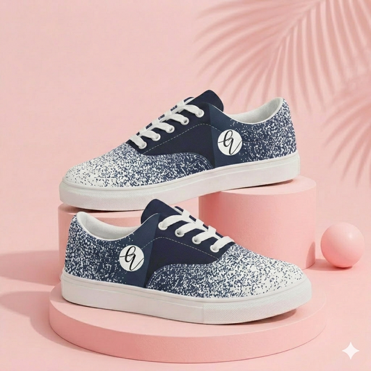 Frozen Tide Lace-up Canvas Shoes