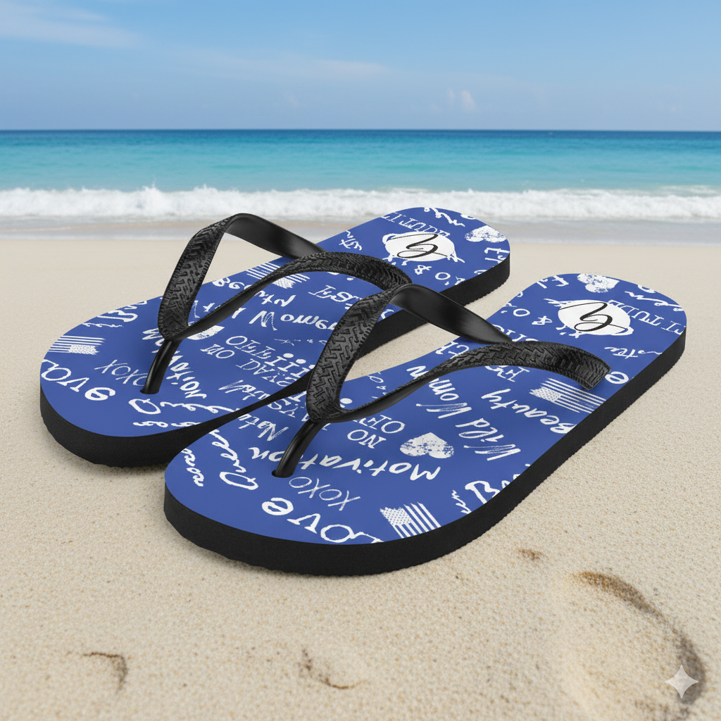 Resilience Blue Flip-Flops