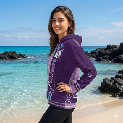 Purple Letters Hoodie