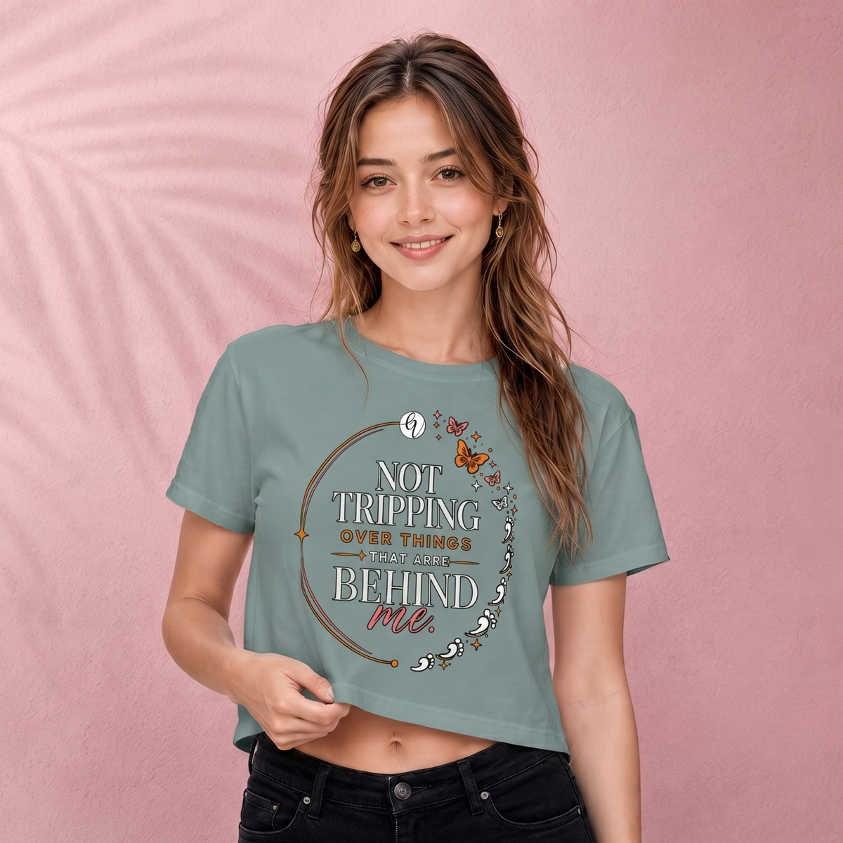 Tripping things behind me Crop Top