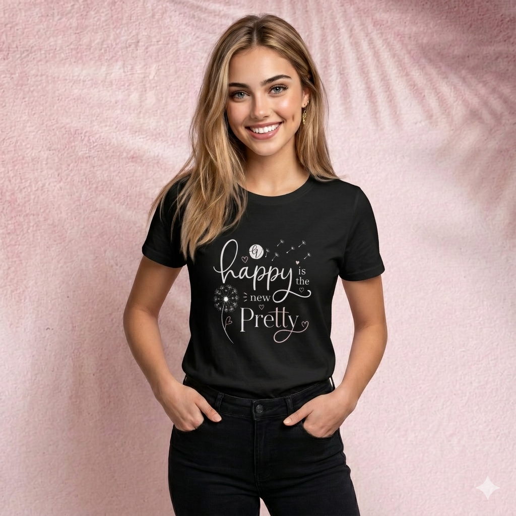 Happy is the new pretty T-Shirt