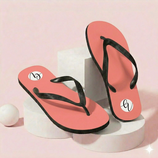 Peach colored Flip-Flops