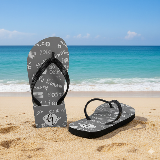 Resilience Grey Flip-Flops