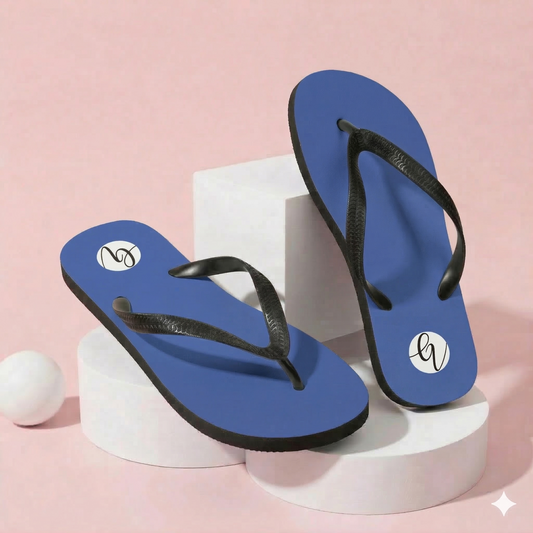 blue colored Flip-Flops