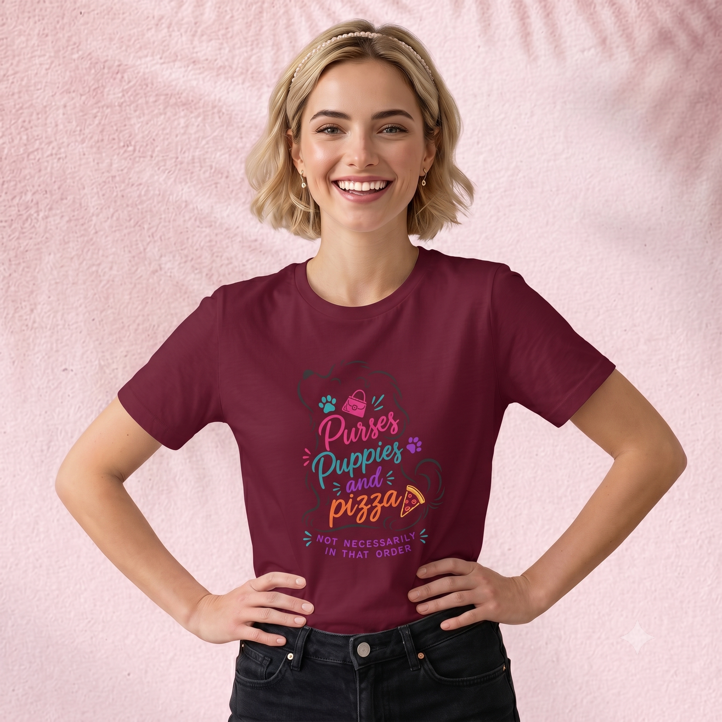 Puppies, purses and pizza T-Shirt