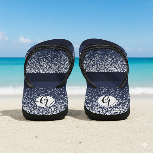 Sparking Blue Flip-Flops