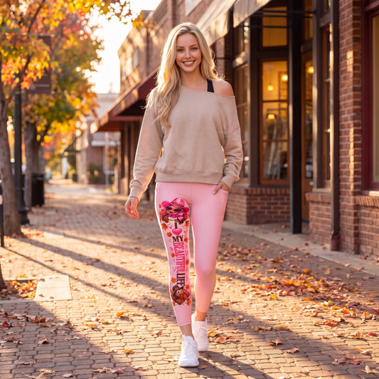 Beautiful life thanksgiving Leggings with pockets