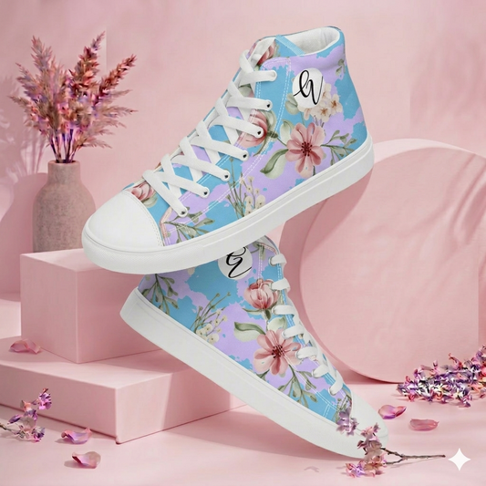 Blossom Breeze high top canvas shoes