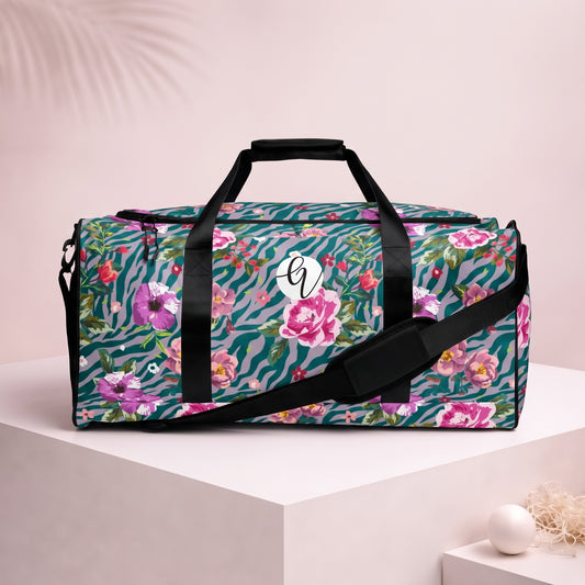 Orchid Floral Pattern Duffle bag