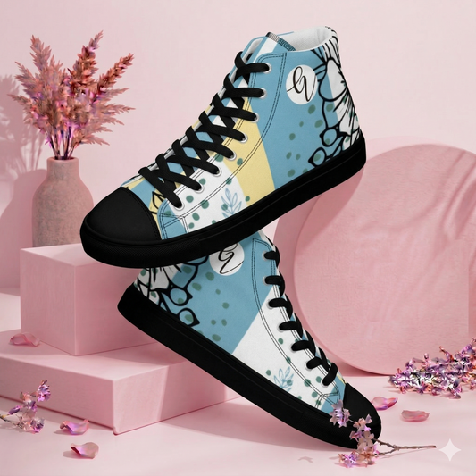 The Rach Place high top canvas shoes