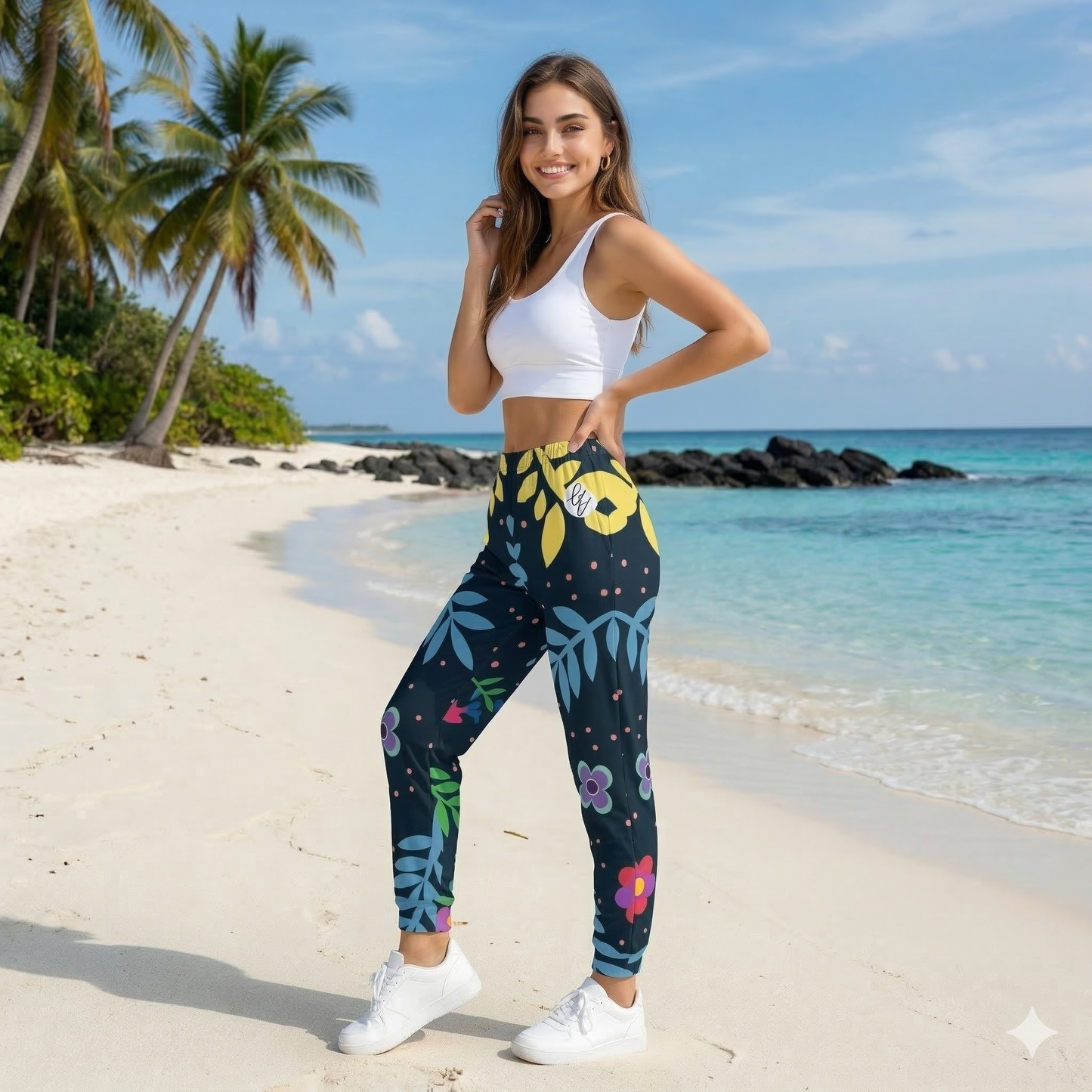 Colorful Ditsy Joggers