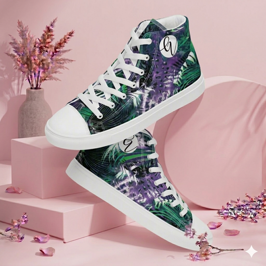 Jungle Flow high top canvas shoes