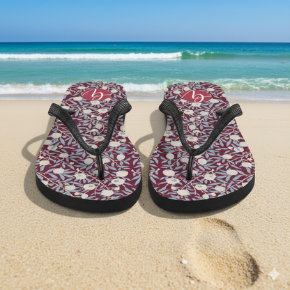 Autumn Bloom Flip-Flops