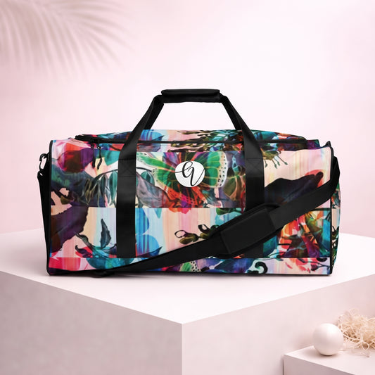 Multi Colored Duffle bag
