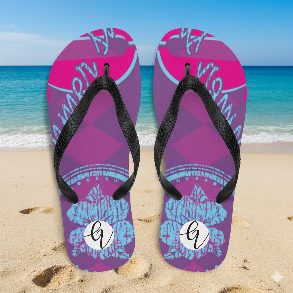 Purple Kisses Flip-Flops