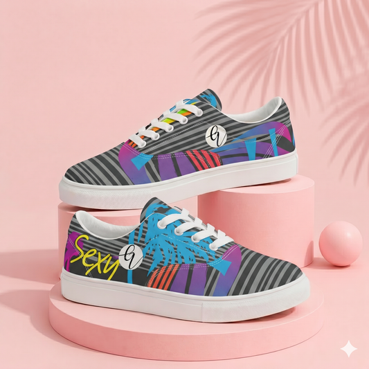Sexy Sculpt Lace-up Canvas Shoes