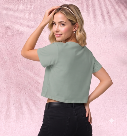 Muscle up butter cup Crop Top