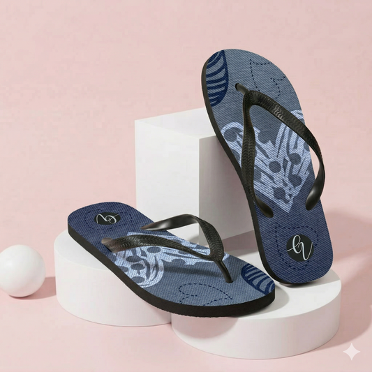 Grey heart Flip-Flops