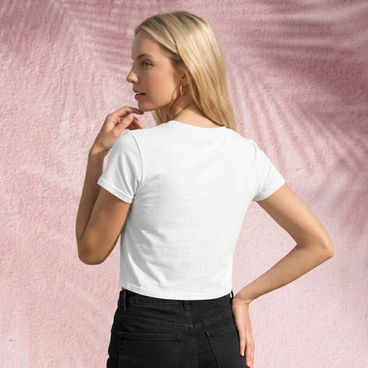Fearless and fulfilled Crop Tee