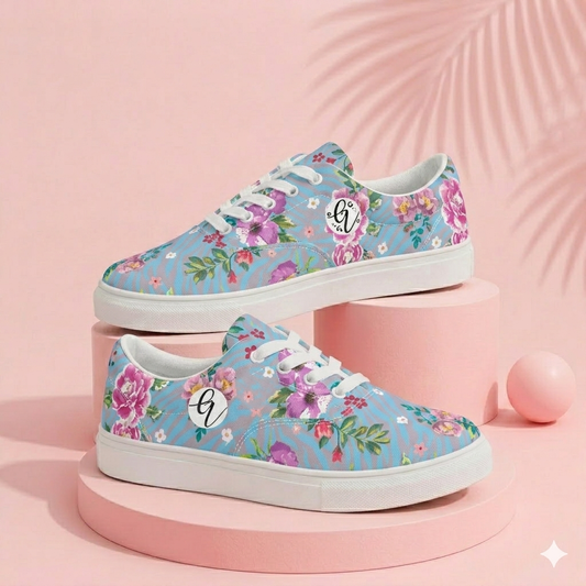 Rose And Humble Lace-up Canvas Shoes