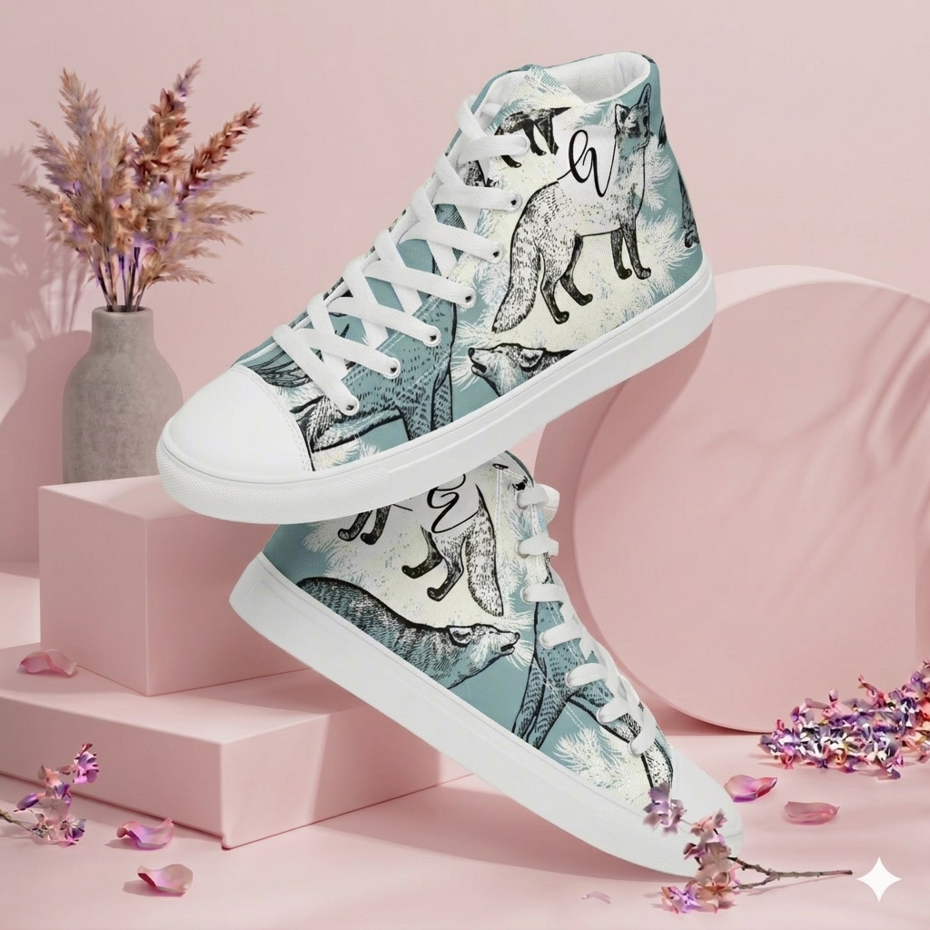 Lama Vintage high top canvas shoes