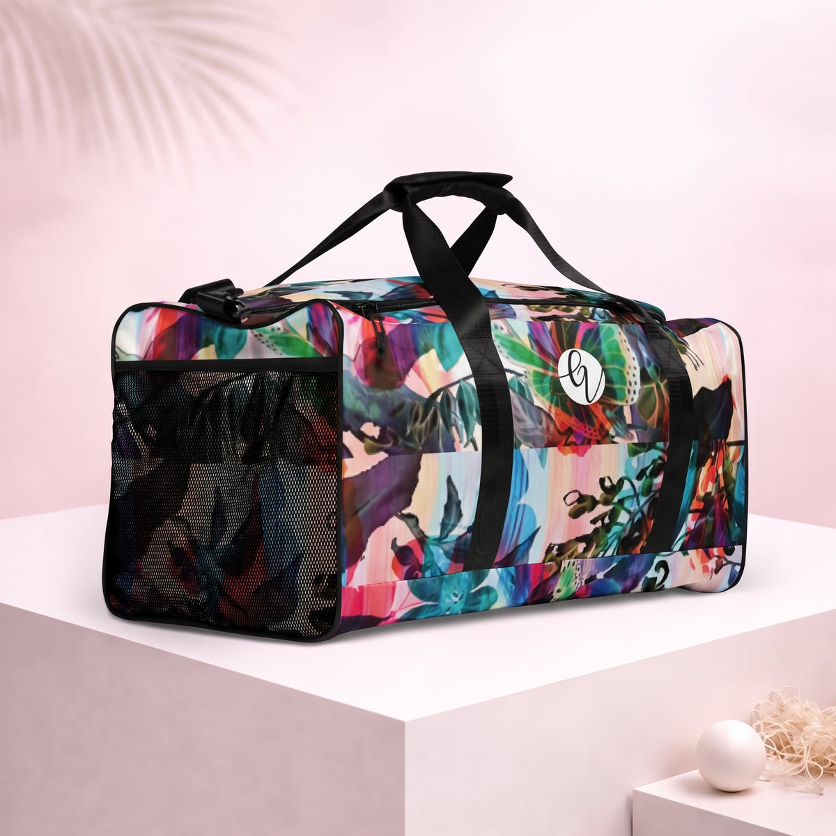 Multi Colored Duffle bag