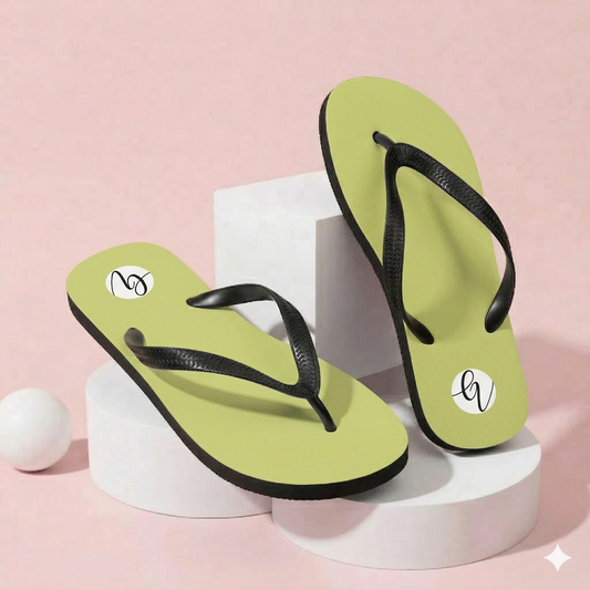 Green Colored Flip-Flops