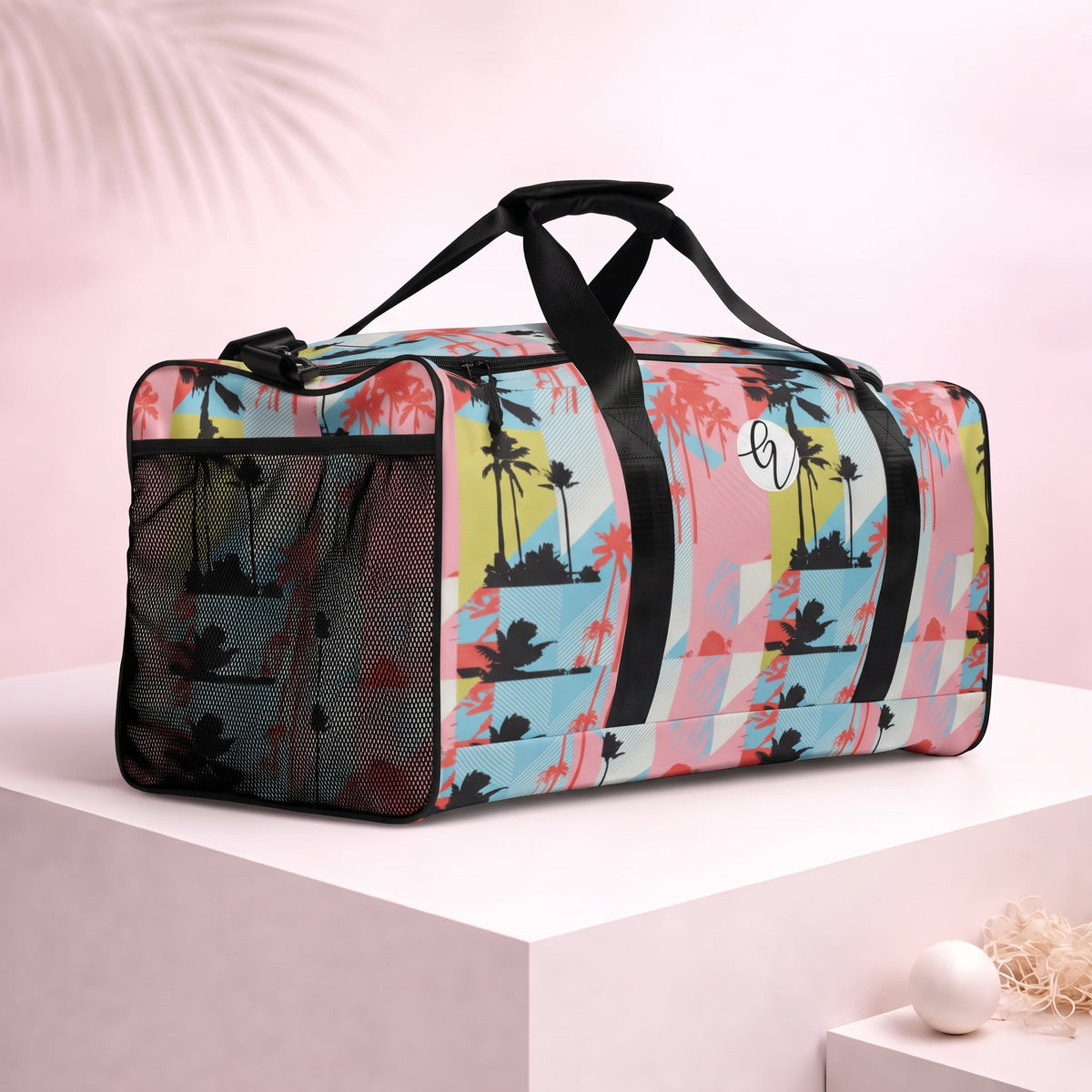 Pink Pattern Duffle bag