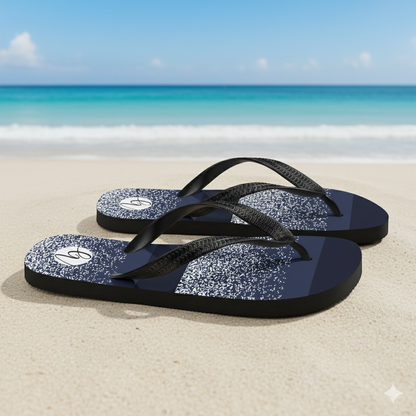 Sparking Blue Flip-Flops