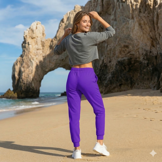 Dark Purple Colored Joggers