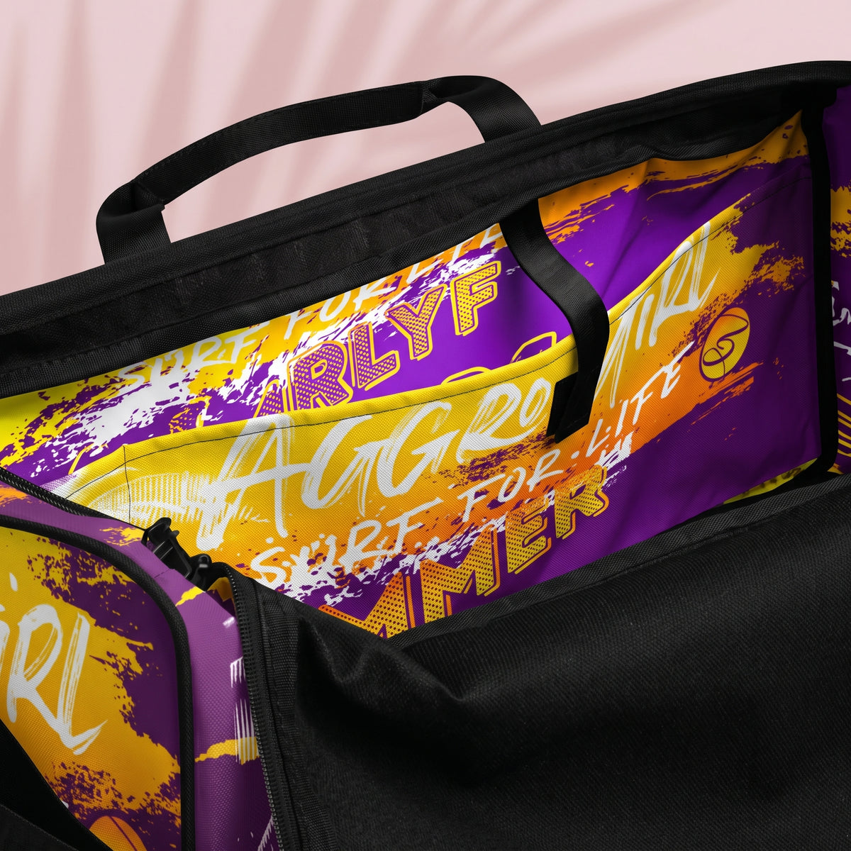 Purple Yellow Summers Duffle bag