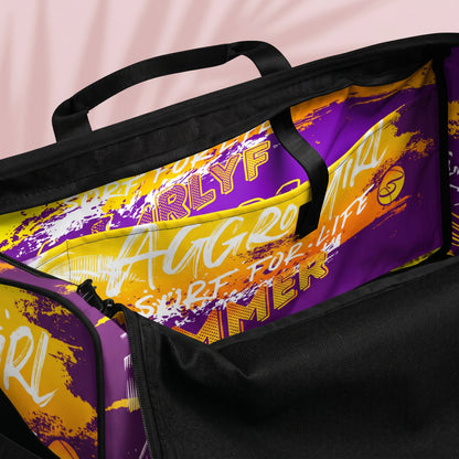 Purple Yellow Summers Duffle bag