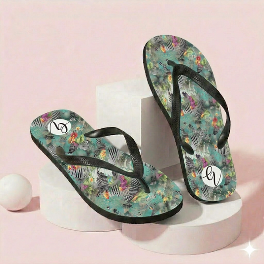 Poplin Multicolor Flip-Flops