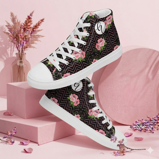Pink Rose Apparel high top canvas shoes