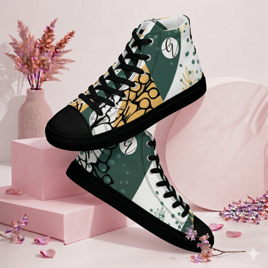 Unison Jungle high top canvas shoes