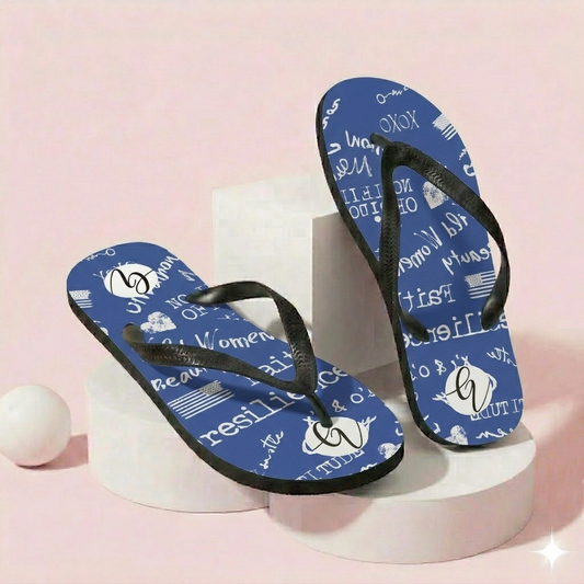 Resilience Blue Flip-Flops