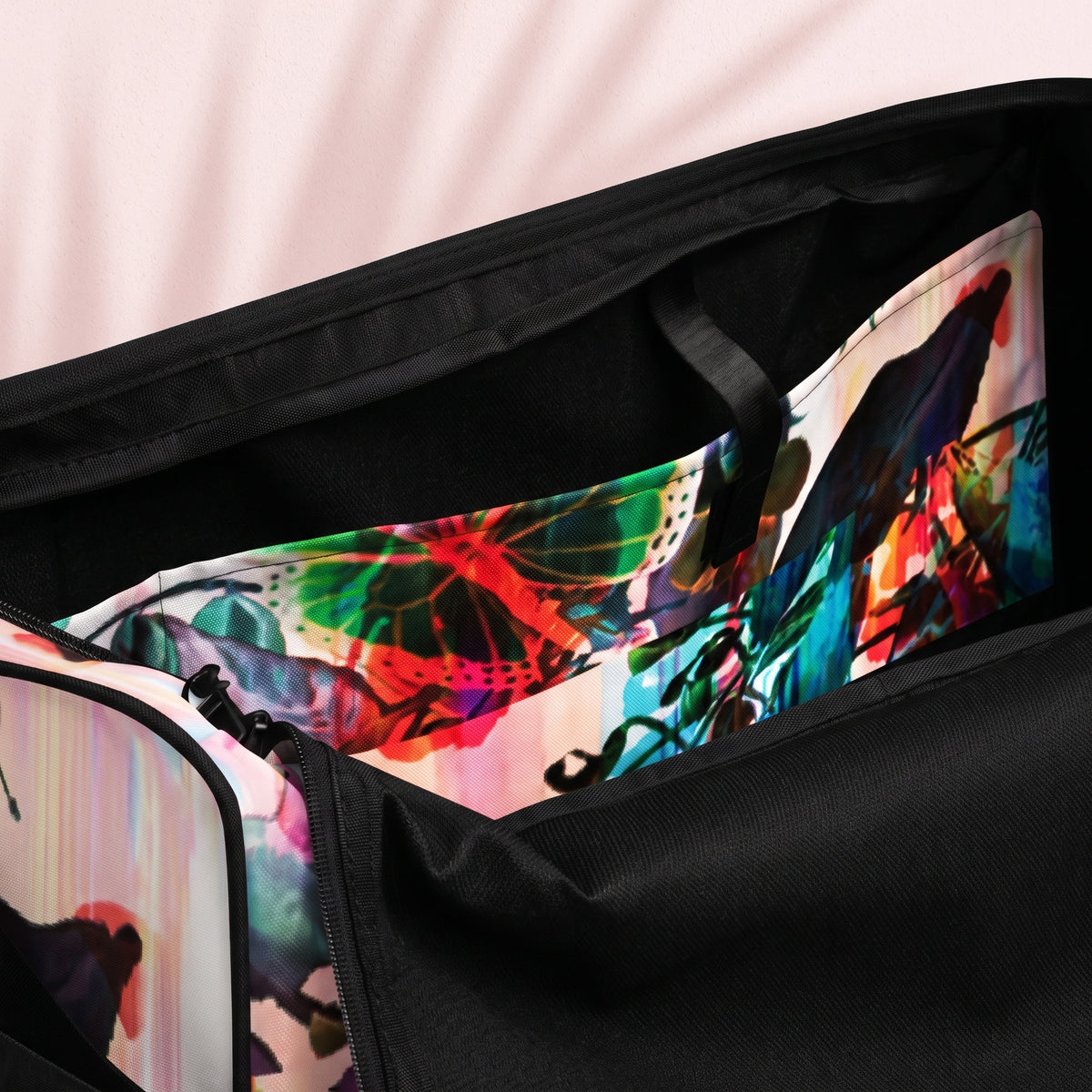 Multi Colored Duffle bag