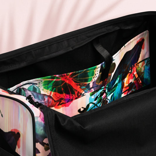 Multi Colored Duffle bag