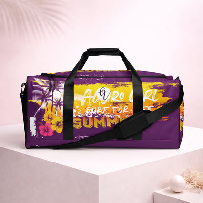 Purple Yellow Summers Duffle bag