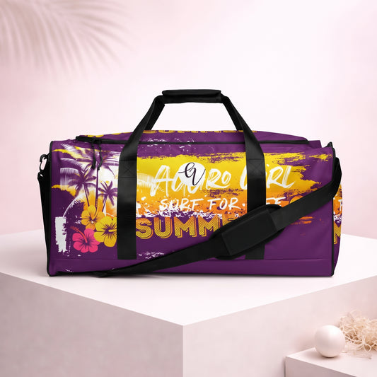 Purple Yellow Summers Duffle bag