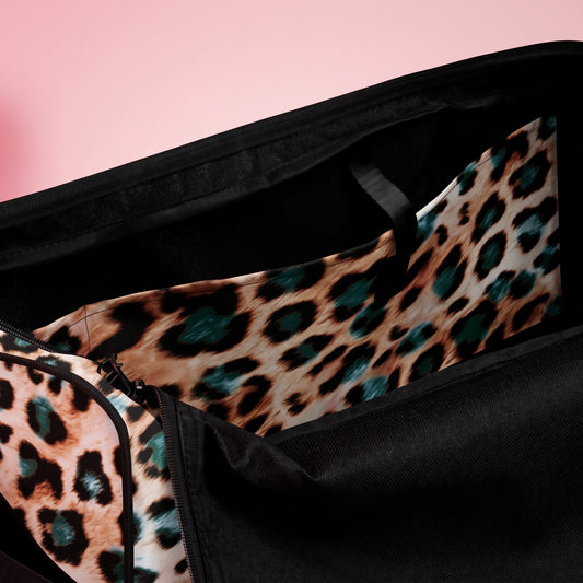 Jaguar skin Duffle bag